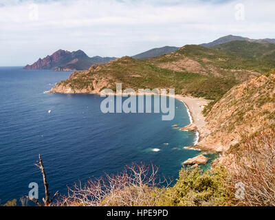 La Corsica, Francia: le Calanche di Piana Foto Stock