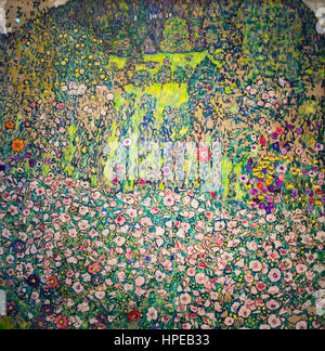 Giardino con la cima arrotondata,Gustav Klimt,Leopold Museum, Vienna, Austria, Europa Foto Stock