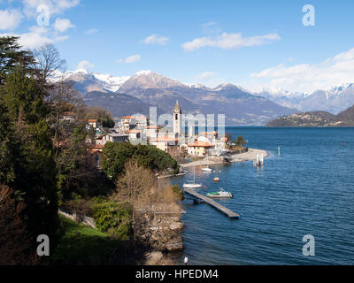 Cremia lago di Como, Italia: suggestiva immagine del villaggio di Cremia Foto Stock