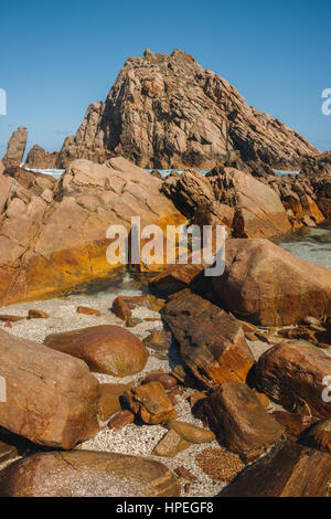 Paesaggi costieri intorno a Sugar Loaf rock su Cape Naturaliste Vicino Fiume Margaret, Australia occidentale Foto Stock