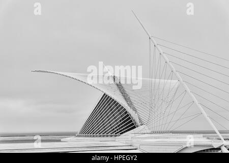 Il Milwaukee Art Museum Quadracci Pavilion. Foto Stock