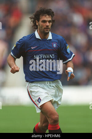 MARCO NEGRI Glasgow Rangers FC 06 Ottobre 1997 Foto Stock