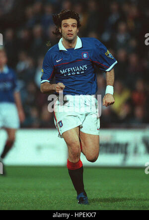 MARCO NEGRI Glasgow Rangers FC 22 Dicembre 1997 Foto Stock