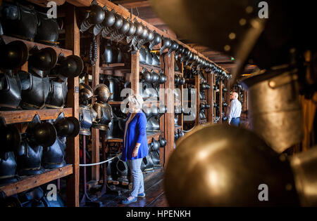 Landeszeughaus (Armeria o Arsenale) in Herrengasse Street a Graz, Austria Foto Stock