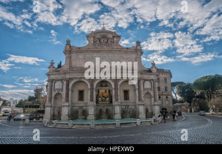 Fontana dell' Acqua Paola, dedicata a Papa Paulus Quintus, Roma Foto Stock