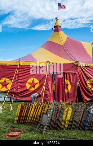 Cole Fratelli Circus. La scorsa stagione prima della chiusura. Foto Stock