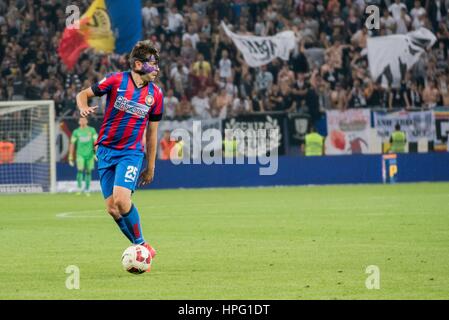 31 maggio 2015: Raul Rusescu #25 di FCSB in azione durante la cupa Romaniei Timisoreana 2014-2015 finali (Romania Cup Timisoreana finali) Gioco tra FC Universitatea Cluj ROU e FC Steaua Bucharest ROU a livello nazionale Arena, Bucarest, Romania ROU. Foto: Catalin Soare Foto Stock