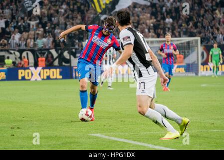 31 maggio 2015: Raul Rusescu #25 di FCSB in azione durante la cupa Romaniei Timisoreana 2014-2015 finali (Romania Cup Timisoreana finali) Gioco tra FC Universitatea Cluj ROU e FC Steaua Bucharest ROU a livello nazionale Arena, Bucarest, Romania ROU. Foto: Catalin Soare Foto Stock