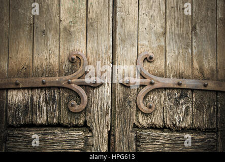 Antiche porte in legno Foto Stock