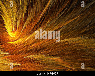 Texture in pelliccia - abstract generati digitalmente immagine Foto Stock