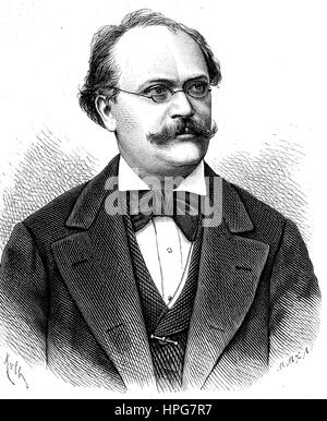 Alexandre Charles Lecocq, 1832 - 1918, era un francese compositore musicale., digitale migliorata la riproduzione di una xilografia a partire dall'anno 1885 Foto Stock
