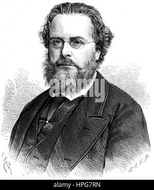 Oddone William Leopoldo Russell, primo Baron Ampthill, 1829 - 1884, in stile eterno Oddone Russell tra 1872 e 1881, era un diplomatico inglese e il primo ambasciatore britannico presso l'impero tedesco, digitale migliorata la riproduzione di una xilografia a partire dall'anno 1885 Foto Stock