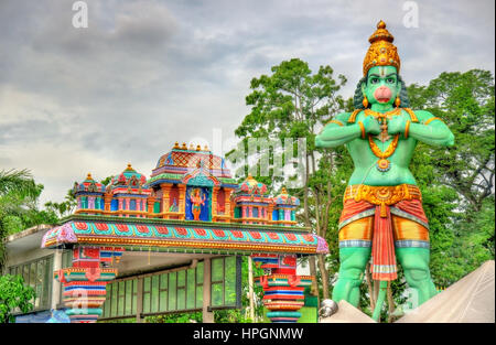 Statua di Hanuman, un dio indù, presso la Grotta del Ramayana, Grotte Batu, Kuala Lumpur Foto Stock