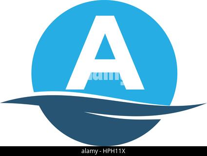 Acqua di onda iniziale Illustrazione Vettoriale