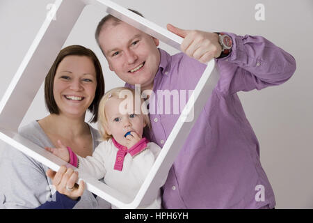 Familienfoto - Ritratto di famiglia, modello rilasciato Foto Stock