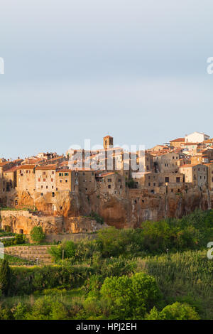 Pitigliano affascinante cittadina medievale in Toscana, Italia, Europa Foto Stock