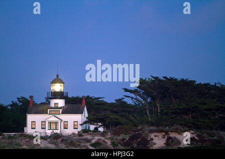 Point Pinos Lighthouse in Pacific Grove, California, Stati Uniti d'America. Foto Stock