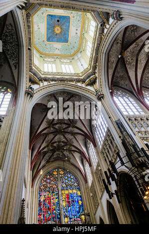 Soffitto di Saint John's Cathedral, s'Hertogenbosch, Paesi Bassi Foto Stock