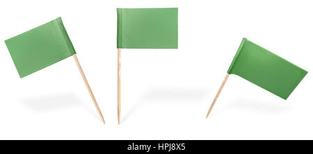 Cocktail di piccole bandiere della Libia in posizioni differenti isolati su bianco.(serie) . Inoltre facile da utilizzare come un elemento di design :) Foto Stock