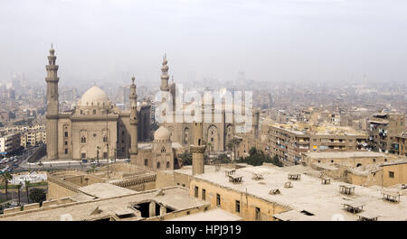 Sultano Hassan Moschee und Rifa ¥i-Moschee, Kairo, aegypten ha - Cairo, Egitto Foto Stock