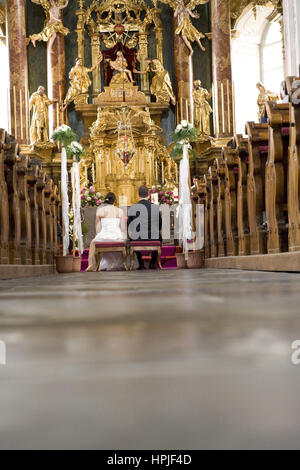 Modello rilasciato , Kirchliche Trauung - matrimonio chiesa Foto Stock