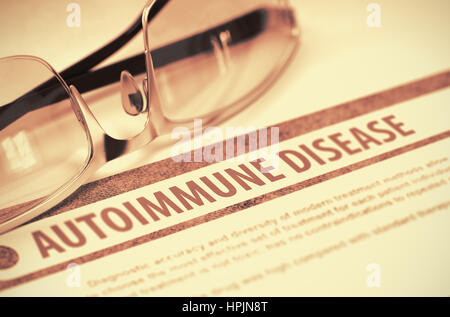 Malattia autoimmune. La medicina. 3D'illustrazione. Foto Stock