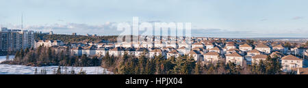 Halifax NS nuove case in ave area stagno Foto Stock