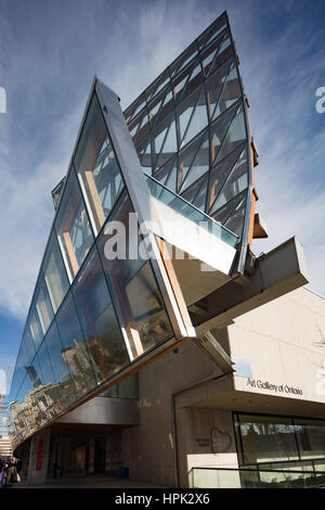 Frank Gehry oltre alla galleria d'Arte di Ontario Foto Stock