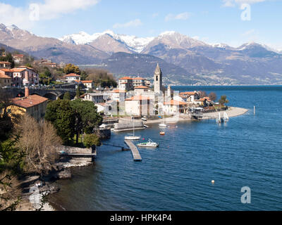 Cremia lago di Como, Italia: suggestiva immagine del villaggio di Cremia Foto Stock