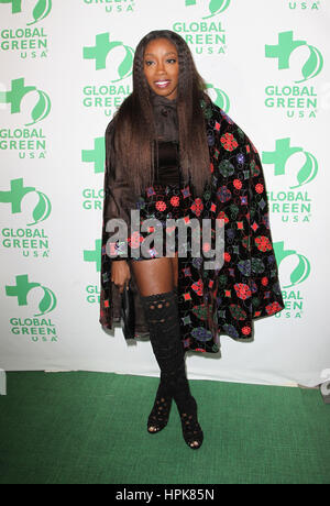 Hollywood, CA. Il 22 febbraio, 2017. Estelle, a quattordicesimo globale annuo pre verde Oscar Party, TAO Hollywood In California il 22 febbraio 2017. Credito: Faye Sadou/media/punzone Alamy Live News Foto Stock