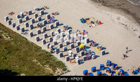 Costa, Spiaggia ceste, Binz, Mar Baltico, la Pomerania occidentale, Meclemburgo-Pomerania Occidentale, Germania Foto Stock