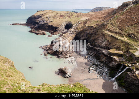 Tintagel Grotte, Tintagel, Cornwall Foto Stock