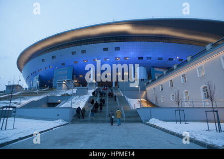 Basilica del Sacro HeartArena (Krestovsky Stadium) a San Pietroburgo, Russia. Foto Stock