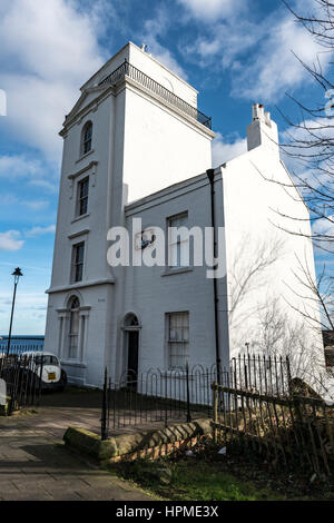 Luce ad alta faro, North Shields Foto Stock