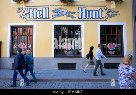 L'inferno Hunt Pub,in Pikk street,Tallinn, Estonia Foto Stock