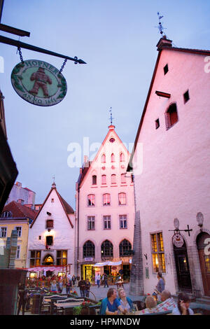 Vana Turg street,Tallinn, Estonia Foto Stock
