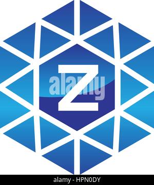 Diamante Z iniziale Illustrazione Vettoriale
