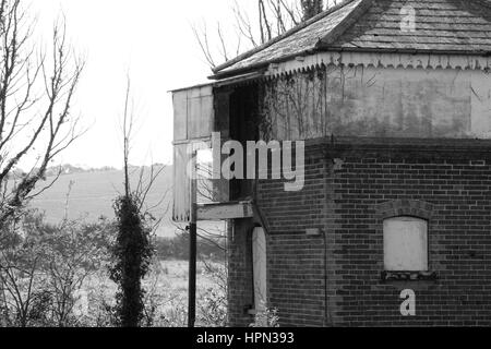 Segnale in disuso Hut - Isola di Wight REGNO UNITO Foto Stock