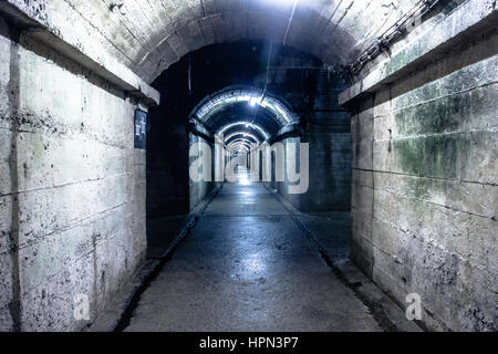 Underground Hospital Gurnsey Foto Stock