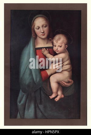 Madonna del Granduca, una Madonna dipinto del rinascimento italiano artista Raphael. Foto Stock
