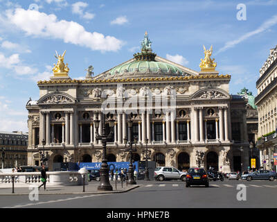 La casa dell'Opera di Parigi, Place de l' Opera, Paris, Francia Foto Stock