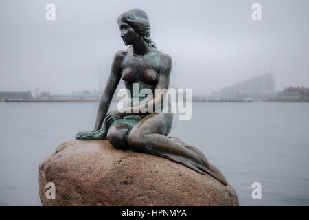 Little Mermaid, Den Lille Havfrue, Copenaghen Foto Stock