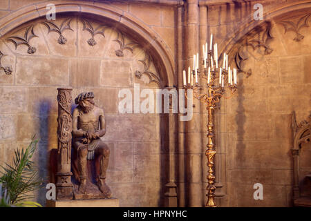 Cristo aux liens. Cathédrale Saint Etienne de Metz. / Il Santo Stefano della cattedrale di Metz. Foto Stock