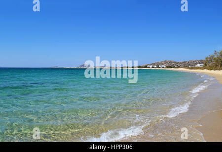 Mikri Vigla beach Naxos Grecia Foto Stock