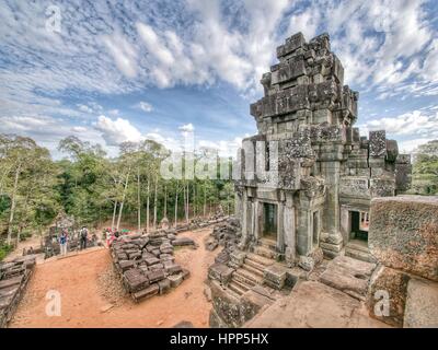 Tempio di Angkor Wat sito Foto Stock