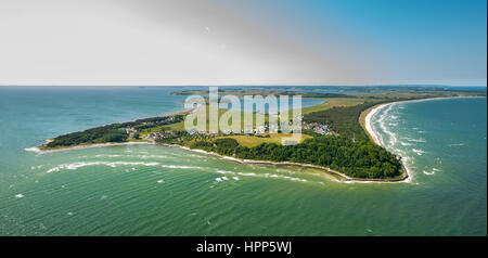 Spiaggia, costa, Rügen, Mönchgut, Thiessow, costa baltica, Meclemburgo-Pomerania, Germania Foto Stock