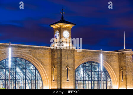 La stazione di kings cross dettagli architettonici Foto Stock