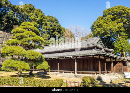 Ō-bansho, il grande corpo di guardia del castello di Edo in Tokyo Imperial Palace. Foto Stock