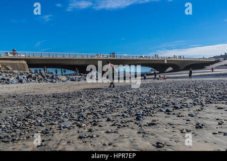 North Torrey Pines bridge a sud di North Torrey Pines Road bridge Foto Stock