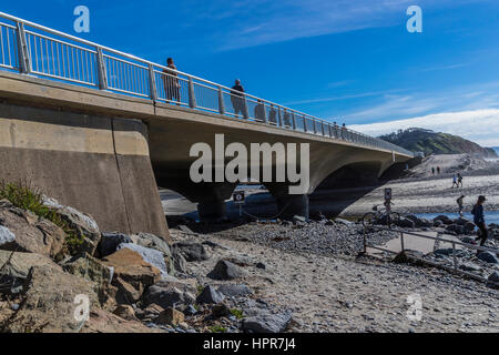 North Torrey Pines bridge a sud di North Torrey Pines Road bridge Foto Stock